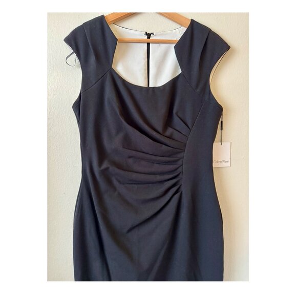 CALVIN KLEIN NWT Women's Black Sleeveless Dress - Size 10 - Picture 2 of 8